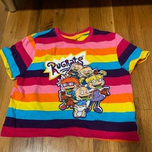 Rugrats rainbow striped t-shirt